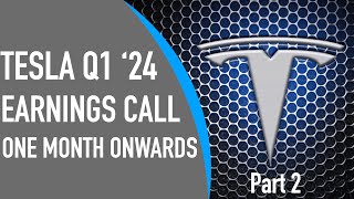 Tesla Q1 2024 Call Reaction Part 2  Investors Questions [upl. by Marciano84]