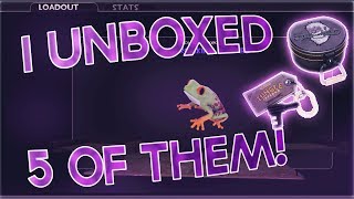 TF2 UNBOXING 5 OF THE NEW ABOMINABLE COSMETIC CASES AWESOME PULLS [upl. by Mareah]