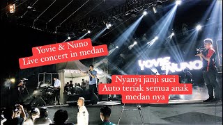 Janji Suci  Yovie amp Nuno live medan format baru [upl. by Nariko]