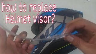 how to replace helmet visor in MT Revenge 2 [upl. by Ulrick]