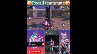 How to Recall teammate bgmi gameplay 🤪🤪recall bgmi game bgmi recall team pubgmobile pubg [upl. by Dawna514]