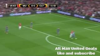 Fellainis goal vs celta Vigo Europa league [upl. by Ayojal]