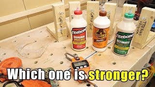 Wood Glue Strength Test  Titebond III vs Titebond Original vs Gorilla Glue [upl. by Alvie]