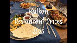 Kalkan Turkey 2023 food and restaurant prices [upl. by Krock]