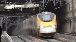 Old Eurostar Class 373 speeds through Stratford International  8219 [upl. by Vania]