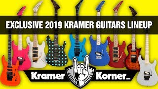 EXCLUSIVE Winter NAMM 2019 Kramer Guitars Lineup [upl. by Ennovehc]