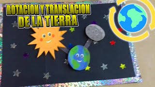 Como Hacer Una Maqueta De La Rotación De La Tierra☀🌎 [upl. by Eissirk157]