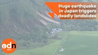 Huge earthquake on Hokkaido triggers deadly landslides [upl. by Lanrev]