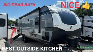 BIG BATHROOM FOR A TRAVEL TRAILER 2024 Venture Stratus 261VRB [upl. by Anivel367]