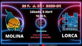 Baloncesto Junior Molina Basket  AD Eliocroca Lorca [upl. by Tybie]