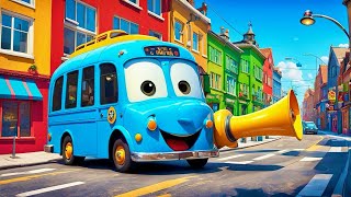 Wheels on the Bus  Nursery Rhymes  Kids Songs  Fun and Learning [upl. by Itagaki]