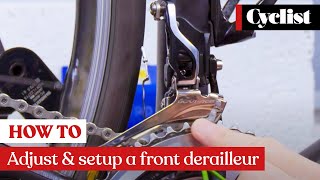 How to adjust and setup a front derailleur Pro tips and step by step guide [upl. by Ninnahc]