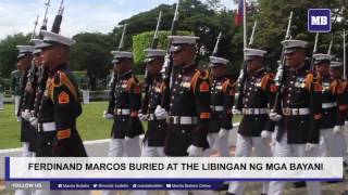 Ferdinand Marcos buried at the Libingan ng mga Bayani PART 2 [upl. by Marika565]