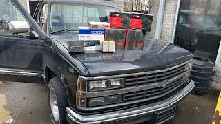 OBS CHEVY GETS 540W 4X6 SPEAKERS amp STEREO [upl. by Yenaiv]