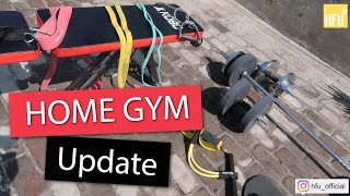 Home Gym Setup Update  How To Setup Gym at Home Bench Bar Dumbbells Resistance Band in hindi [upl. by Ientirb]