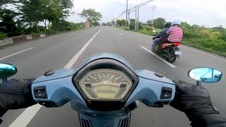 KYMCO LIKE 150i ACCELERATION TEST [upl. by Anelaj377]