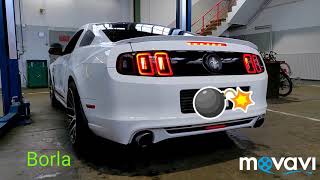 Ford Mustang 2014 37 V6 Exhaust Auspuff Roush AxleBack VS Borla Stinger SType AxleBack [upl. by Nylednarb]