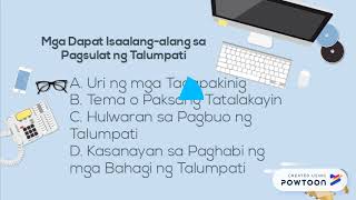 Ang Pagsulat ng Talumpati [upl. by Chapnick853]