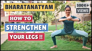 Bharatanatyam  Leg exercises to improve your Aramandi and Nritta  2020  Follow Along Routine [upl. by Fahy]