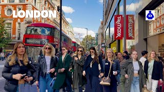 London Walk 🇬🇧 OXFORD Street Selfridges to Tottenham Court Road  Central London Walking Tour HDR [upl. by Aubarta]