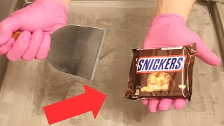 ASMR  Snickers  Freaky Ice Cream Rolls 30°C  delisious [upl. by Irvine]