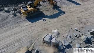 GeoBreak  Nxburst  Blasting 7 METERS from Excavator [upl. by Helbonnah]