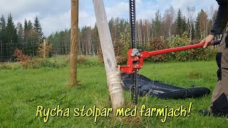 Rycka stolpar med farmjack [upl. by Adlen]