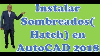 Instalar Sombreados Hatch [upl. by Esenwahs]