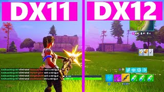 Fortnite DirectX 11 vs DirectX 12 performance Comparison  DX11 vs DX 12 GTX 1060 [upl. by Aleahpar]