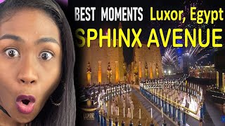 Grand Opening of the Sphinx Avenue in Luxor Egypt AlKebbash Road  Reaction [upl. by Bridget]