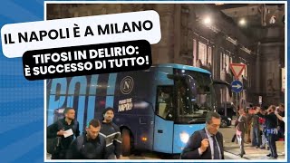 Il NAPOLI arriva a MILANO ‼️ Guardate che succede con i TIFOSI 😱💥💙 milannapoli sscnapoli [upl. by Wende804]