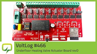 Underfloor Heating Valve Controller Board revD  466 [upl. by Rainie]