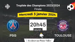 Trophée des champions  la finale en direct sur Prime Video 03012034 à 20 h 45 [upl. by Rep]