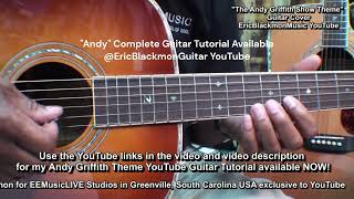 ANDY GRIFFITH Show Theme On Guitar  LESSON AVAILABLE EricBlackmonGuitar [upl. by Trixi]