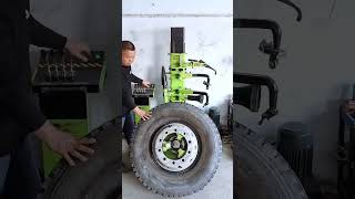 Heavy tire rim removing process Goodtools and machinery make work easy [upl. by Iret]