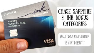 Chase Sapphire amp Ink Bonus Categories  What Earns Bonus Points vs What Doesnt [upl. by Duile690]