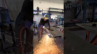 Magnetic Straight Edge OxyAcetylene Toch Cut [upl. by Hsakiv]