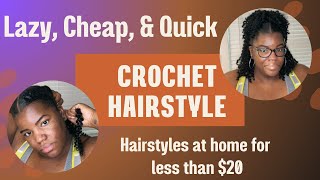 HOW TO  QUICK amp EASY VERSATILE CROCHET HAIRSTYLE  PROTECTIVE HAIRSTYLE FOR NATURAL HAIR UNDER 20 [upl. by Meeharbi]