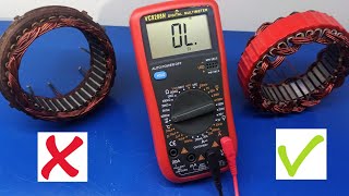 How to test alternator stator winding with multimeter [upl. by Fry373]