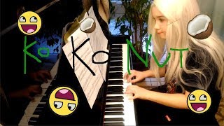 The Coconut Song  Piano cover Free sheets [upl. by Melena196]