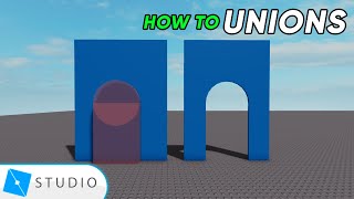 How to Use UNIONS Cool Shapes Without Blender Roblox Studio [upl. by Euqinobe]