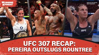 UFC 307 Recap Pereira Outslugs Rountree Pena Scores Win  Full Episode  Morning Kombat [upl. by Ermine]