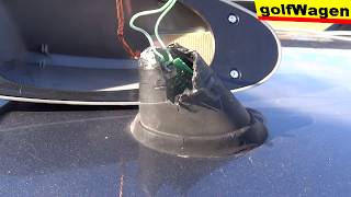 VW Golf 5 broken radio antenna repair FIX volkswagen [upl. by Emelyne]