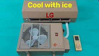 How to make icecooled cardboard air conditioner  According to toy model [upl. by Ailefo]