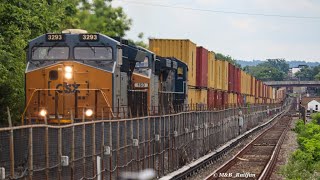 Chasing CSX I135 CSX M416 at Fort Totten  more [upl. by Aala]