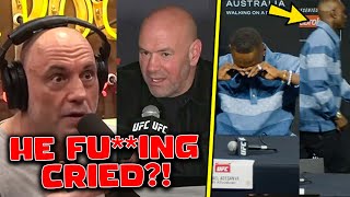 MMA Community REACTS To Adesanya CRYING amp STORMING OUT Of Press Conference Dana White Strickland [upl. by Einnahpets]