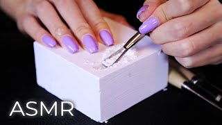 ASMR Satisfying Gym Chalk Crushing Carving Sounds for Sleep No Talking [upl. by Oigile798]