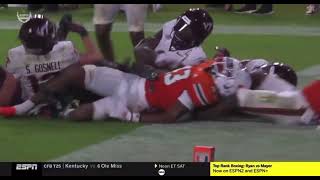 Virginia Techs lastsecond Hail Mary is ruled incomplete [upl. by Salaidh]