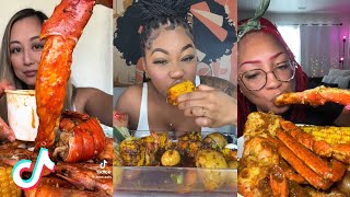 SEAFOOD BOIL TikTok Mukbang Compilation 1 [upl. by Dyane67]