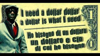 Aloe Blacc  I need a dollar Lyrics  Traduzione [upl. by Nanette428]